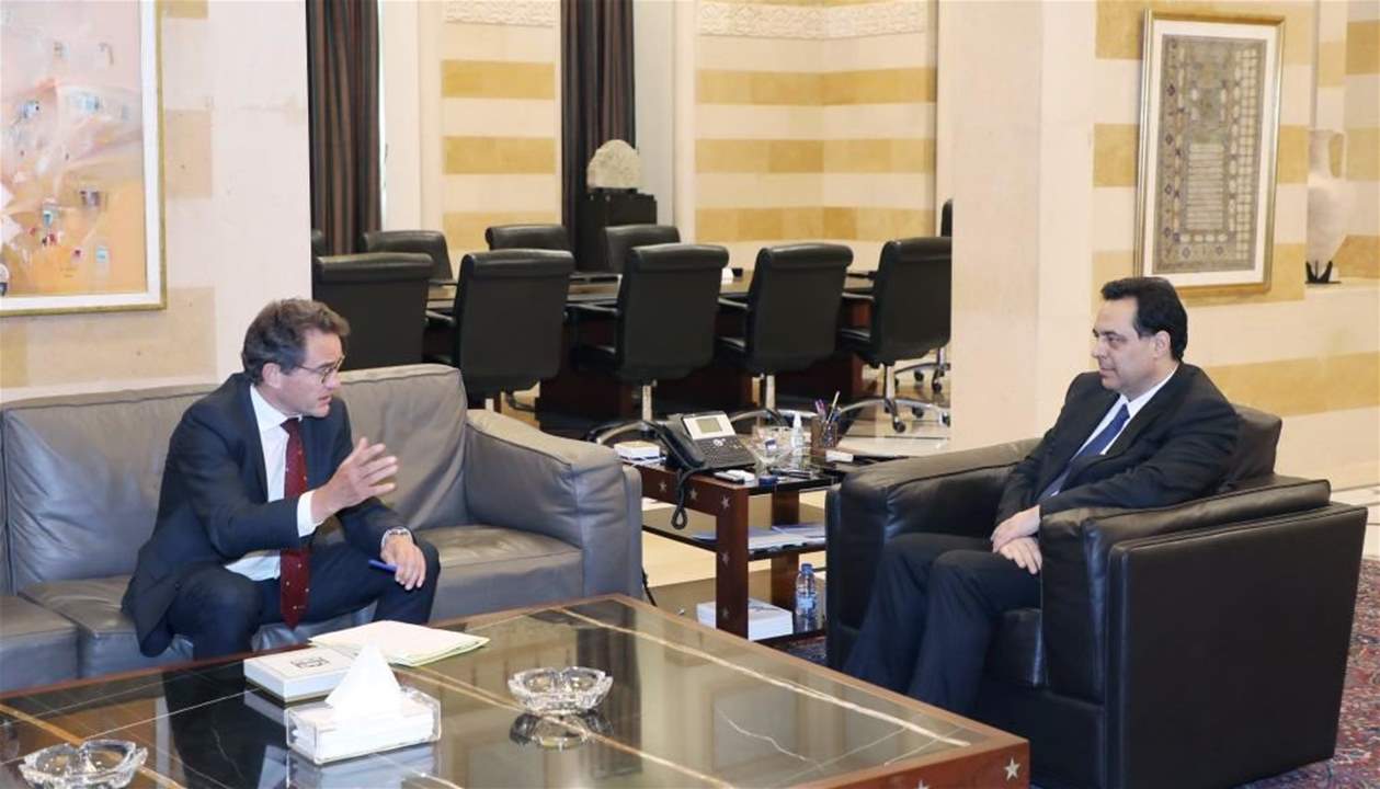 دياب عرض مع سفير المانيا إمكانية مشاركة شركة "سيمنز" في إنشاء معامل كهرباء في لبنان