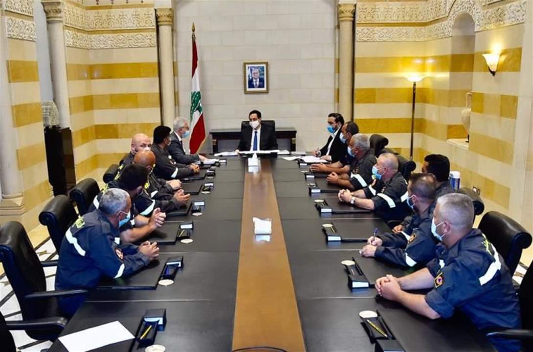 دياب عرض مع خطار ملف تثبيت المتطوعين في الدفاع المدني