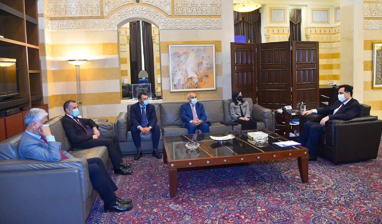 دياب استقبل وفد لجنة الرقابة على المصارف