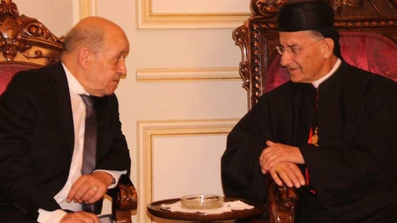  بيان بكركي بعد لقاء الراعي ولودريان: الحياد يقتضي قيام دولة قوية