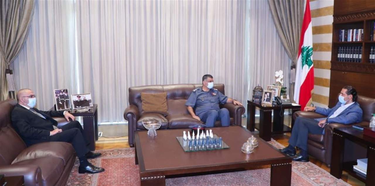 الحريري عرض الأوضاع الأمنية مع قائد الجيش وعثمان وابراهيم