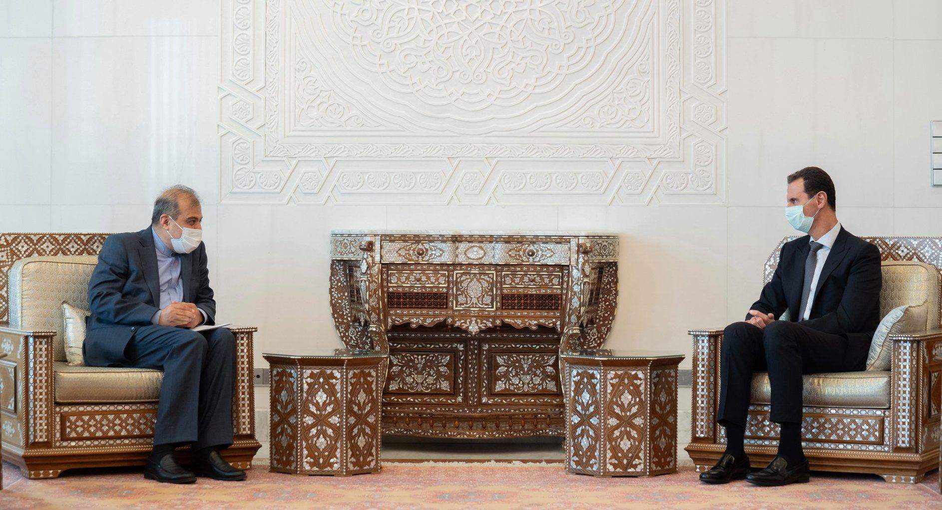 الأسد يستقبل كبير مساعدي وزير الخارجية الإيراني.. تعميق التعاون لمواجهة الحصار