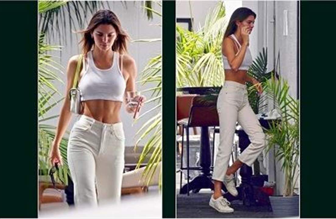 صور: العدسات ترصد نجم كرة السلة وعارضة الأزياء