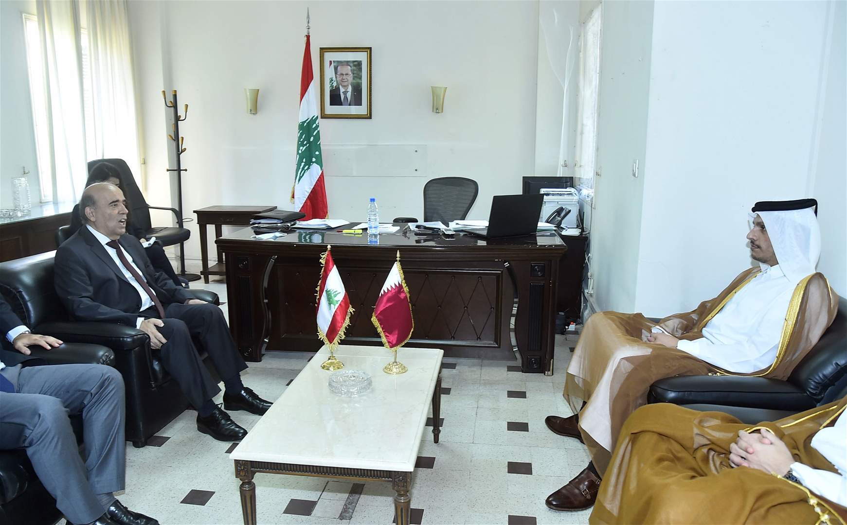 وهبه بعد لقائه نظيره القطري: أبلغنا رغبة دولة قطر في دعم القطاعات الأكثر احتياجاً