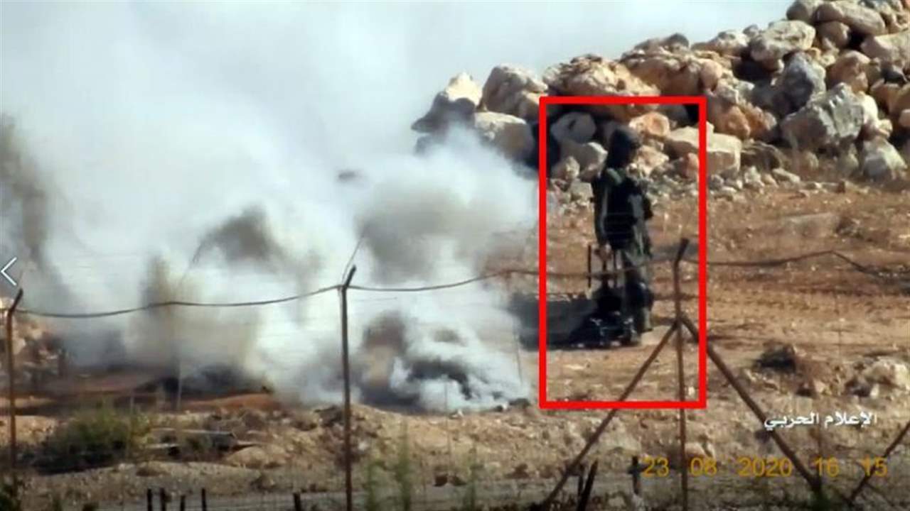 بالفيديو- جيش الاحتلال يضع هدفاً وهمياً على الحدود مع جنوب لبنان