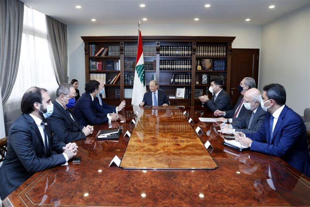 الرئيس عون اطلع من وزير الطاقة والسفير الالماني ووفد من شركة "سيمنز" على قرار الشركة بمساعدة لبنان في تحسين قدرة معملي الزهراني ودير عمار وزيادة انتاج الطاقة