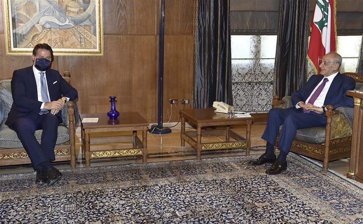 بري استقبل رئيس الوزراء الايطالي والسفير السوداني وبقرادونيان