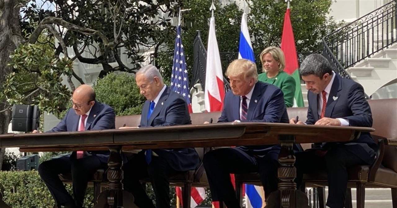 توقيع اتفاق السلام بين "إسرائيل" والإمارات والبحرين في البيت الأبيض