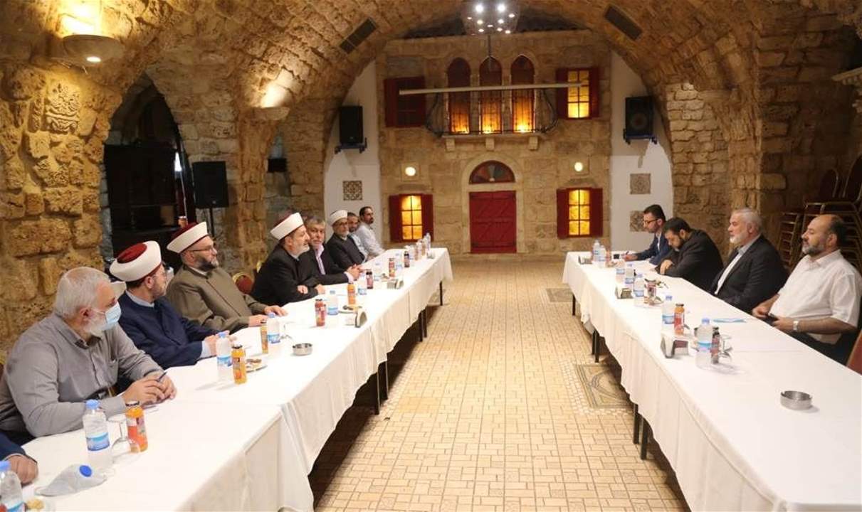 هنية التقى وفدا من القوى الاسلامية في بيروت: العودة حق مقدس