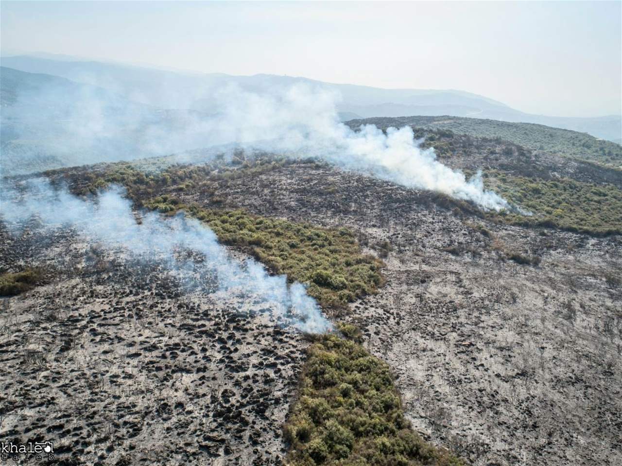 بالصور- آثار كارثية لحرائق عكار...  