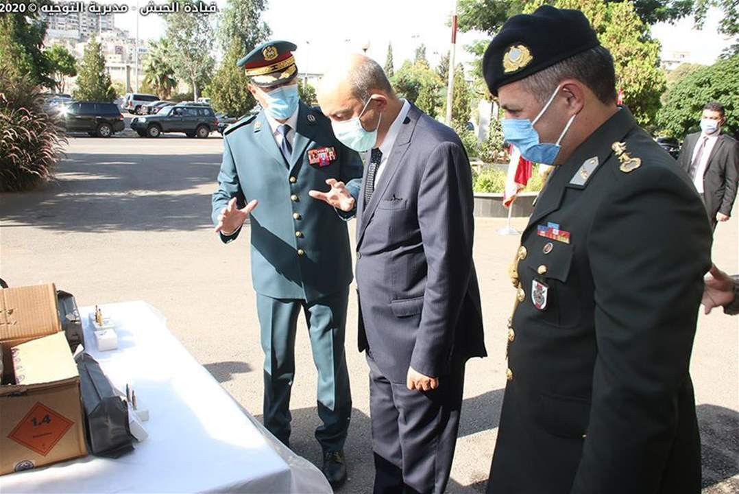 الجيش تسلّم هبة مقدمة من السلطات التركية 