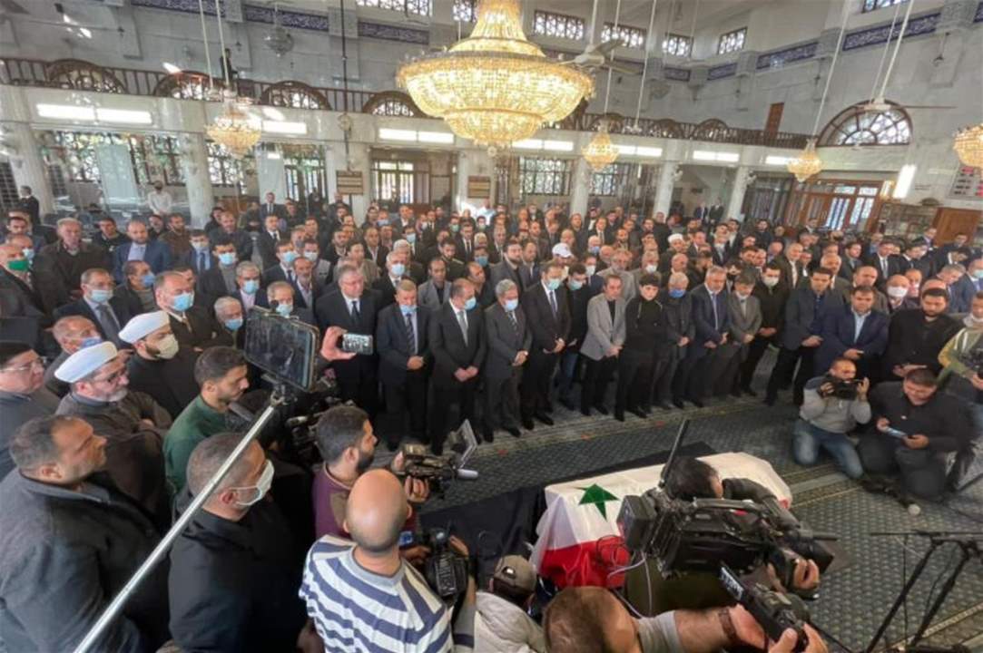 المشرفية ممثلاً رئيس الجمهورية يشارك في مراسم تشييع المعلّم في سوريا