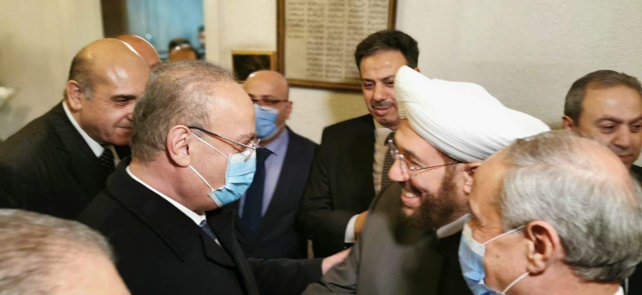 وهاب يعزي بوليد المعلم في دمشق