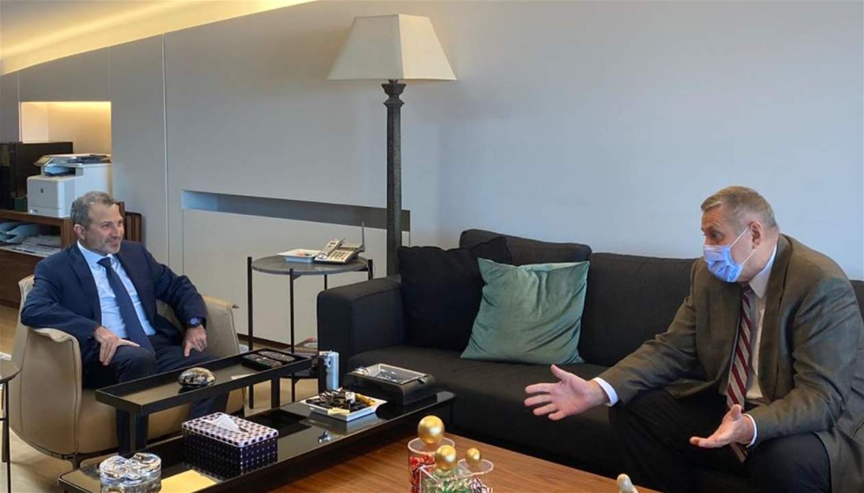 باسيل استقبل كوبيتش والسفير الإيراني في بيروت