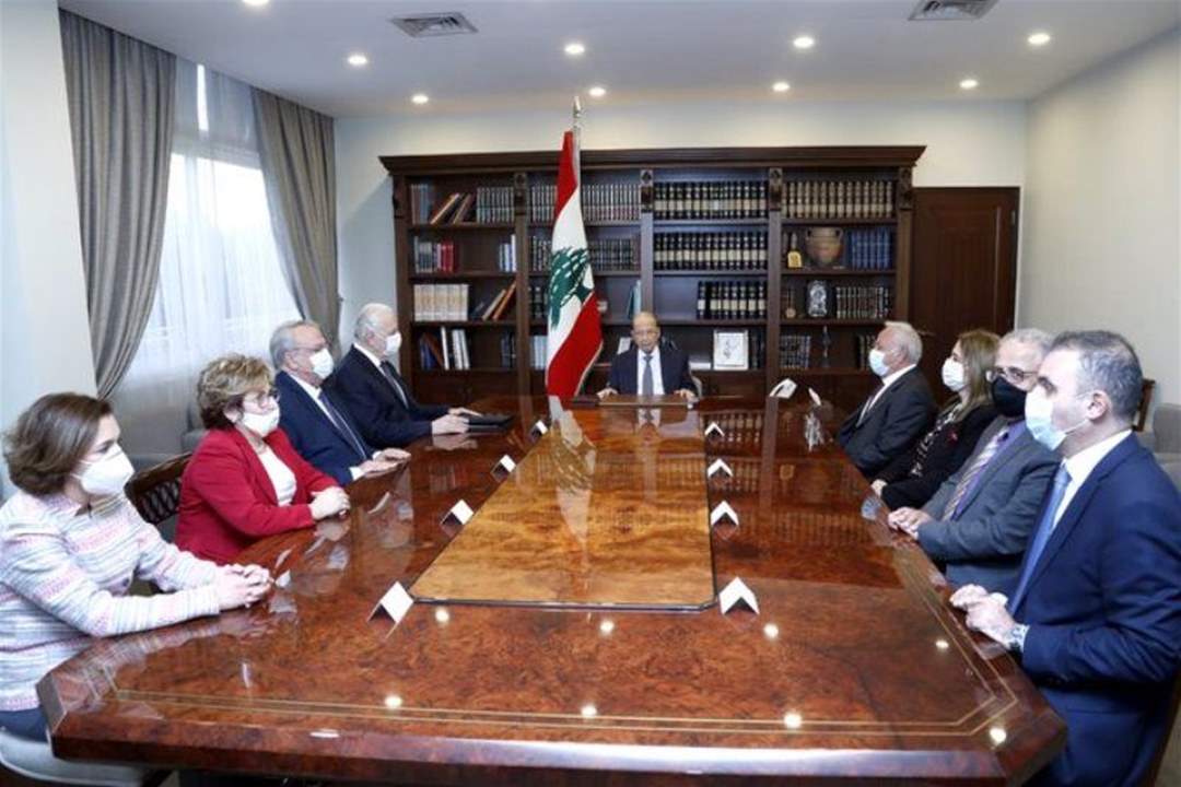 عون التقى وفد مجلس القضاء الأعلى: الاتهامات التي توجه الى المسؤولين لا يجوز أن تبقى من دون متابعة 