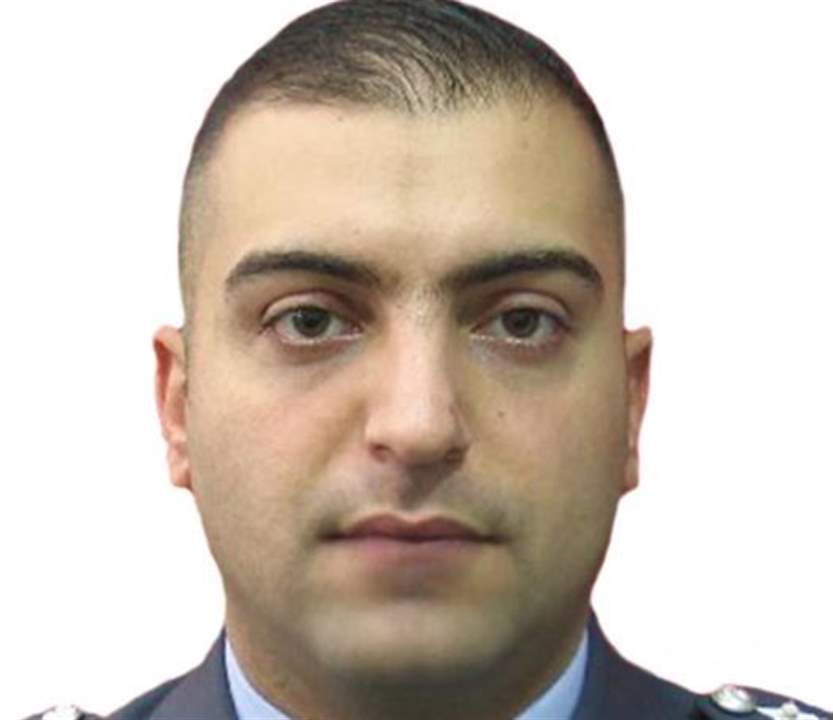 قوى الامن نعت النقيب مصطفى معطي الذي توفي جراء اصابته بفيروس كورونا 