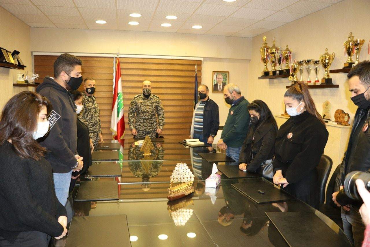 المدير العام لأمن الدولة اللواء طوني صليبا يستقبل وفدا من ذوي شهداء فوج إطفاء بيروت 
