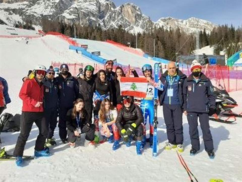 نتائج طيبة لبعثة لبنان إلى بطولة العالم للتزلج الألبي