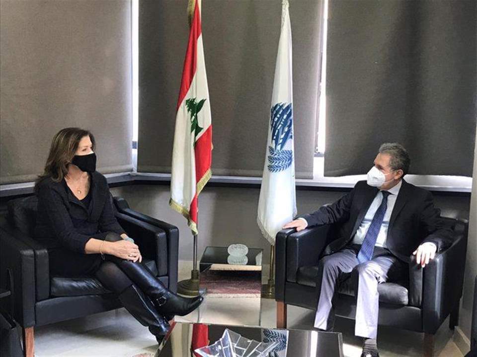  السفيرة الأميركية بعد لقائها وزني: نحاول مساعدة الشعب اللبناني على معالجة الاوضاع الاقتصادية الصعبة