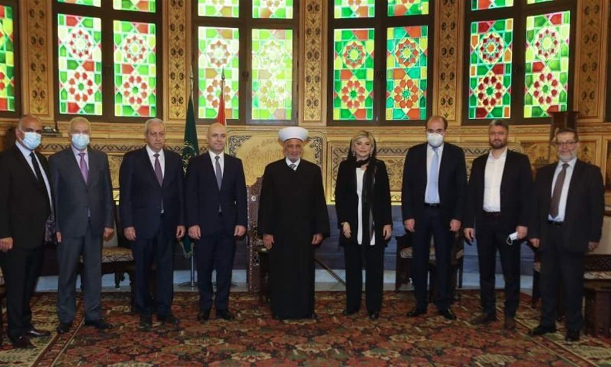 المفتي دريان يلتقي وفداً من تكتل الجمهورية القوية 