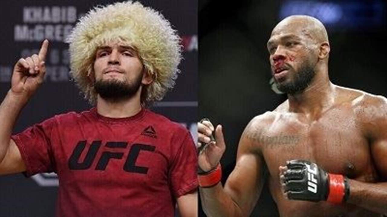 جون جونز أسطورة الفنون القتالية يستفز حبيب بطريقة ساخرة