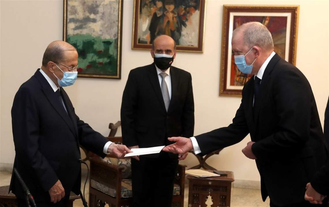 رئيس الجمهورية تسلم اوراق اعتماد 6 سفراء