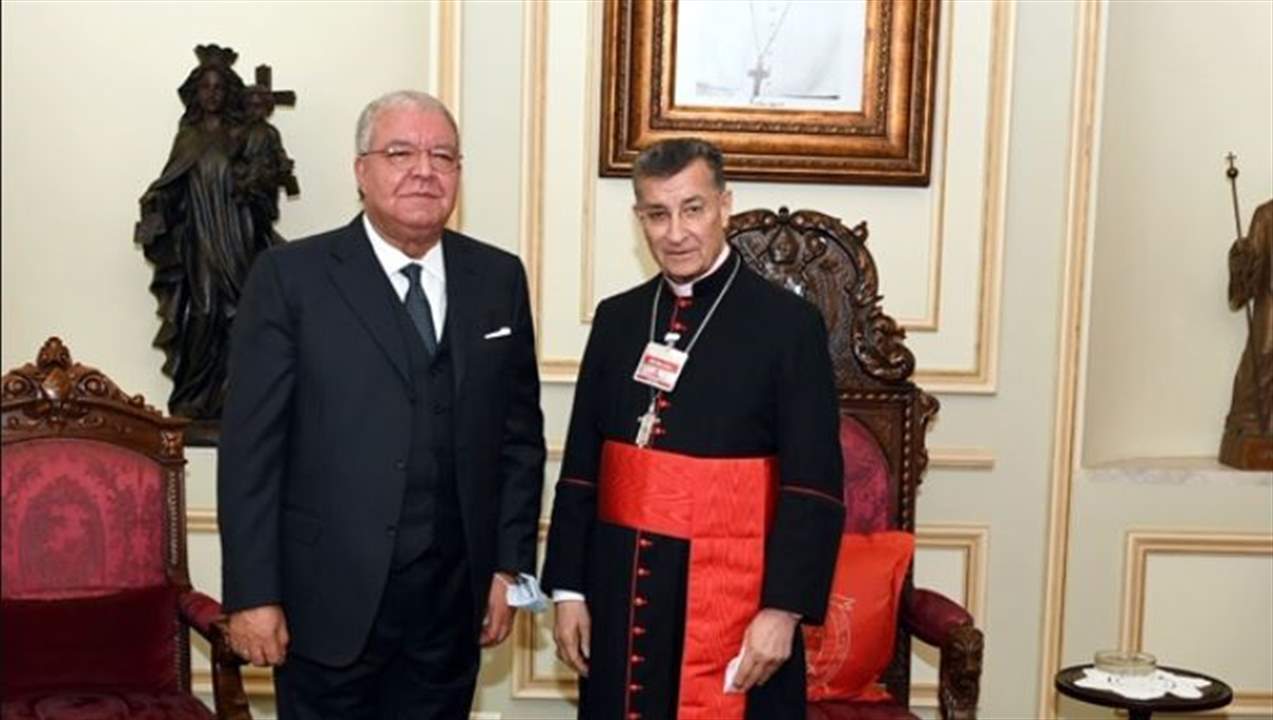 البطريرك الراعي استقبل ماضي ومحفوض والمشنوق في بكركي