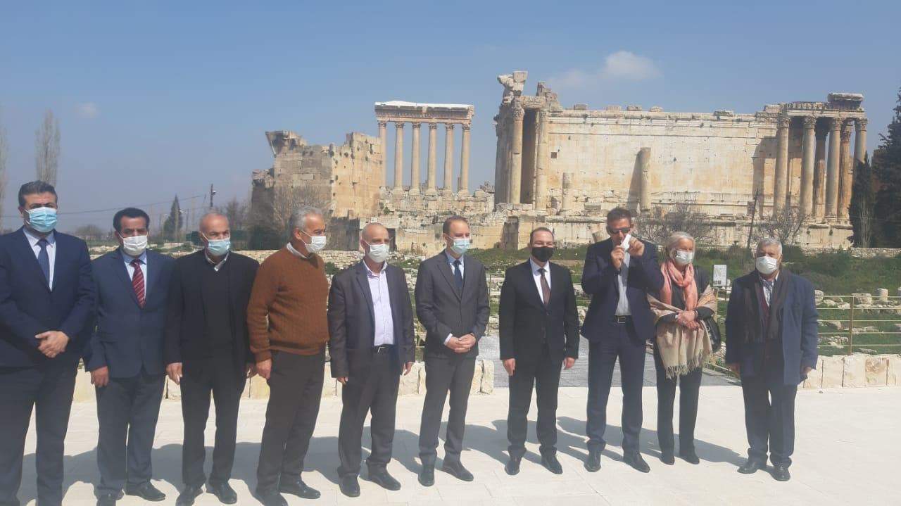 مرتضى خلال إطلاقه تطبيق إعادة إحياء بعلبك ـ المعابد: ليكُن هذا العمل بريق أملٍ في حفظ ذاكرة وتاريخ المدينة