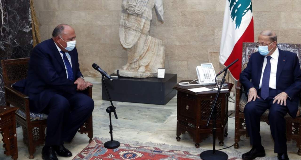 وزير الخارجية المصري في لبنان: مصر مستمرّة ببذل كل الجهود للتواصل مع كل الجهات للخروج من الأزمة