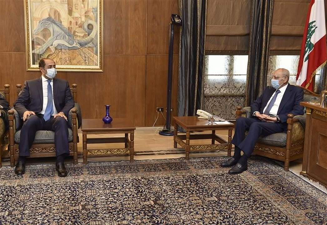  حسام زكي يزور بري: تواصلنا مستمر وأفكاره جيدة وتشكل مخرجا للازمة الحالية