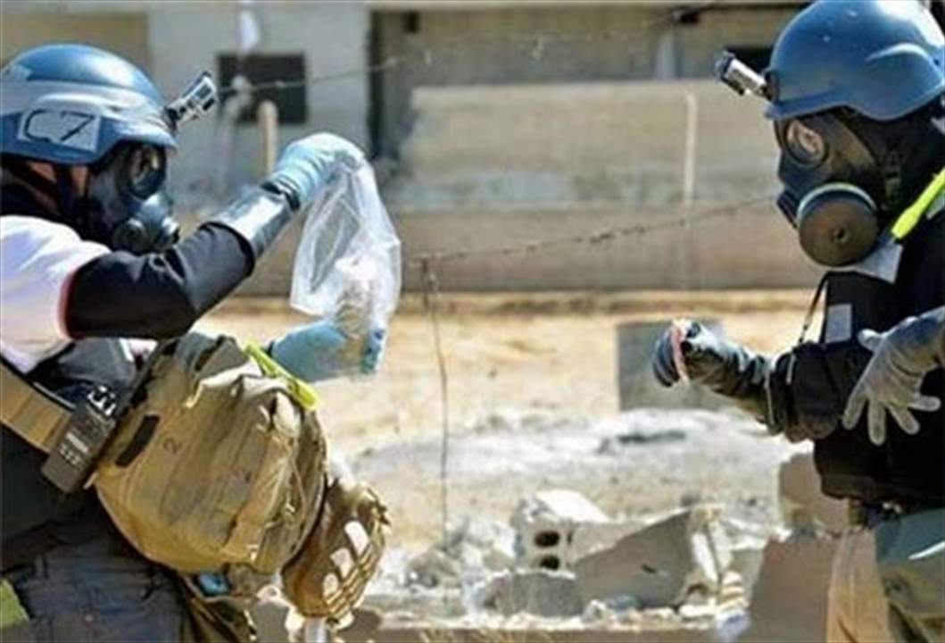 منظمة حظر الأسلحة الكيميائية: سلاح الجو السوري ربما أسقط قنبلة بغاز الكلور على منطقة للمعارضة في 2018