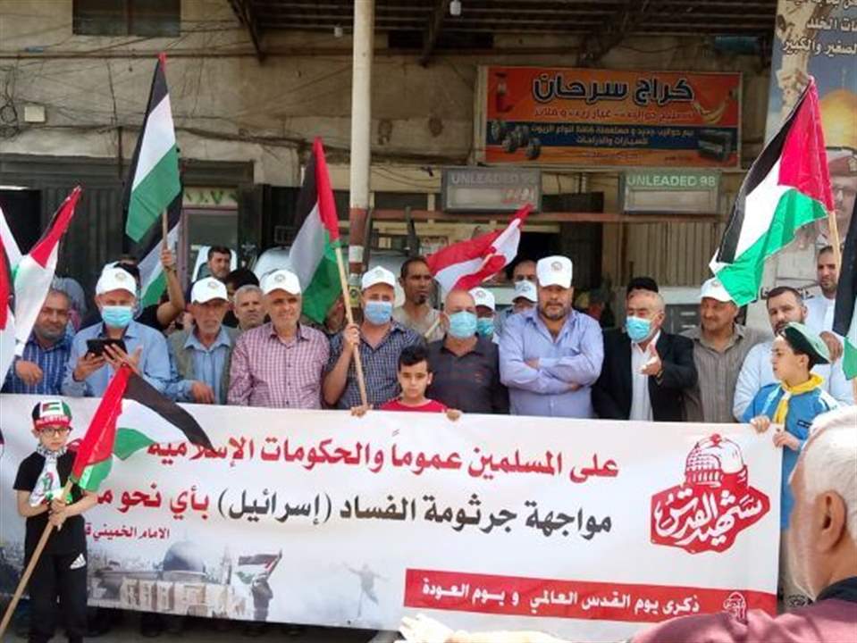  وقفة تضامنية في مخيم البداوي دعماً للانتفاضة في القدس المحتلة