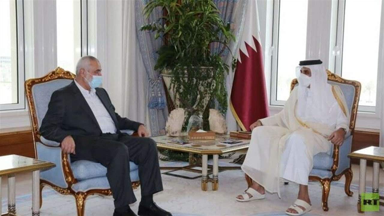 أمير قطر استقبل هنية: الدوحة تواصل دعم الشعب الفلسطيني وقضيته العادلة