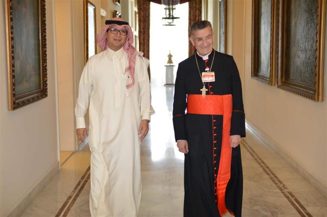 بالصور- السفير السعودي وليد البخاري يزور البطريرك الراعي في بكركي 