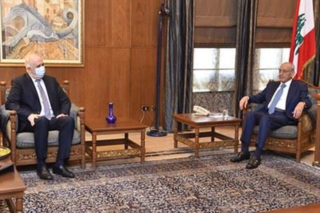 بري يبحث مع فهمي في الاوضاع الامنية ويستقبل السفير الصيني 