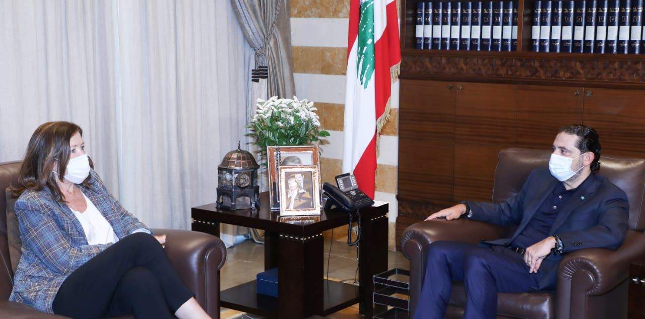 الحريري استقبل دوروثي شاي في بيت الوسط والبحث تناول آخر المستجدات والأوضاع العامة