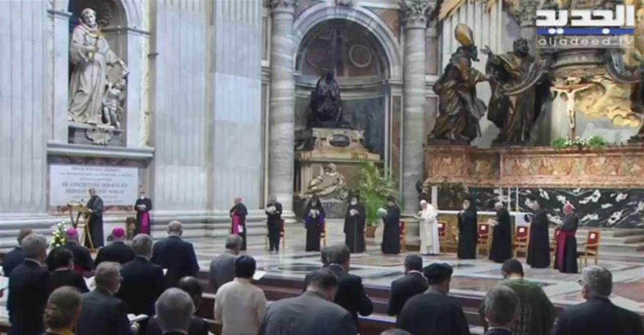البابا فرنسيس يترأس الصلاة لأجل لبنان في الفاتيكان: كفى استخدام لبنان لمصالح ومكاسب خارجية