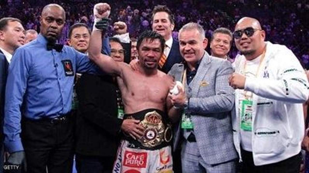 الأسطورة باكياو يخوض النزال الأخير قبل انتخابات الرئاسة