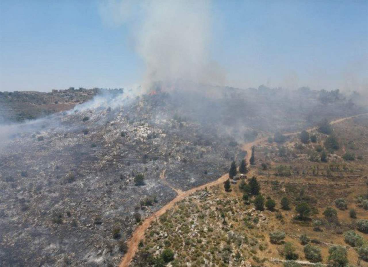 حريق كبير في خراج بزال العكارية والسيطرة عليه صعبة