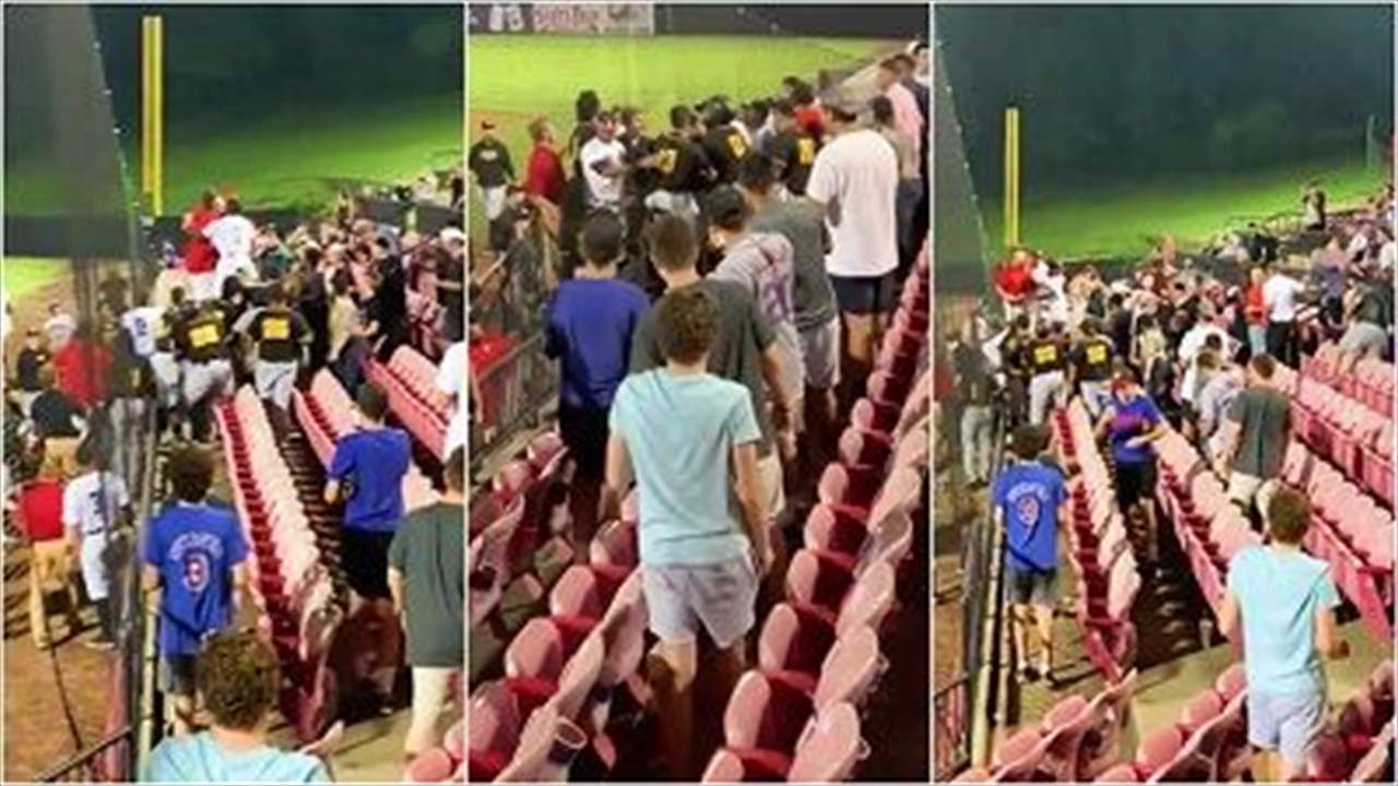 بالفيديو - مواجهة عنيفة بين اللاعبين والجمهور .. والسبب "البيرة" !!