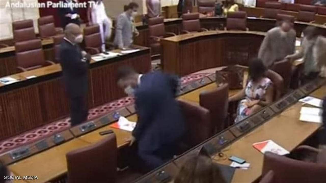بالفيديو - فأر ضخم يقتحم  جلسة برلمان ويثير الهلع بين النواب 
