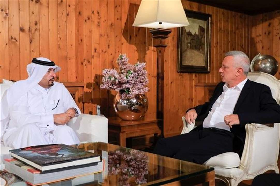 فرنجية استقبل السفير القطري في زيارة وداعية