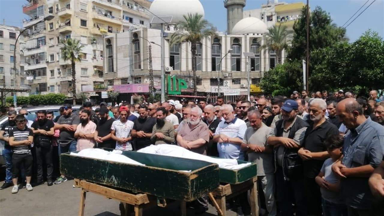 تشييع القتيلين اللذين سقطا أمس في طرابلس