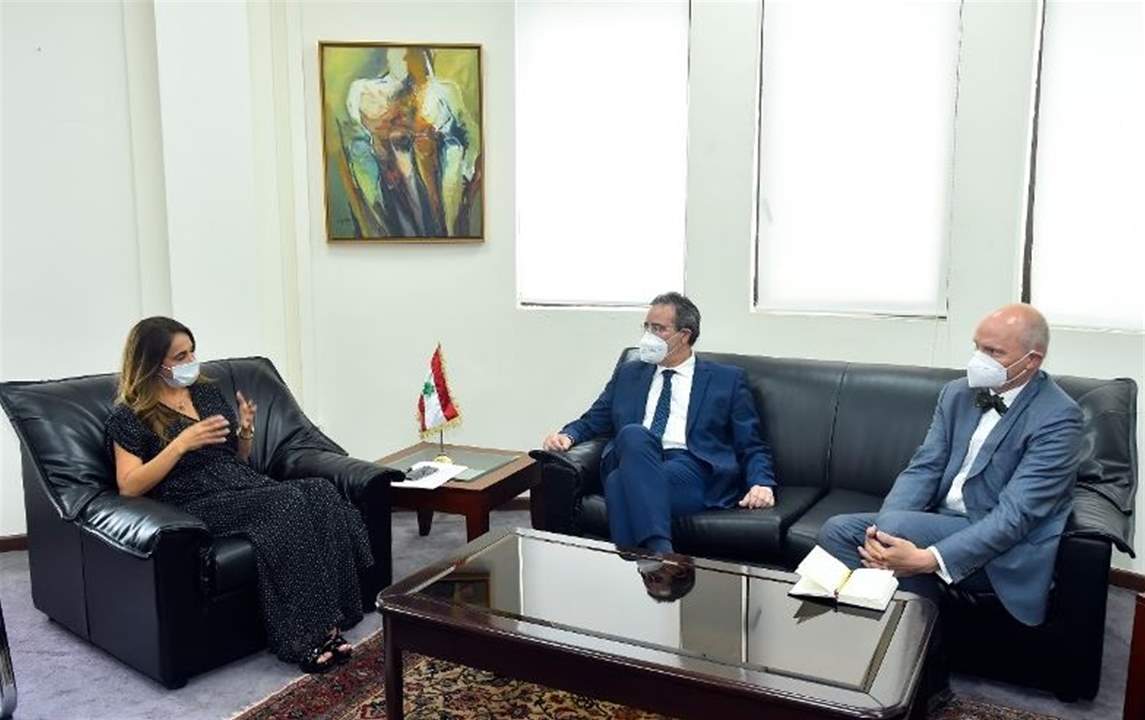 عكر بحثت ووزير الدولة الألماني في المشاريع الإنمائية التي تمولها بلاده في لبنان