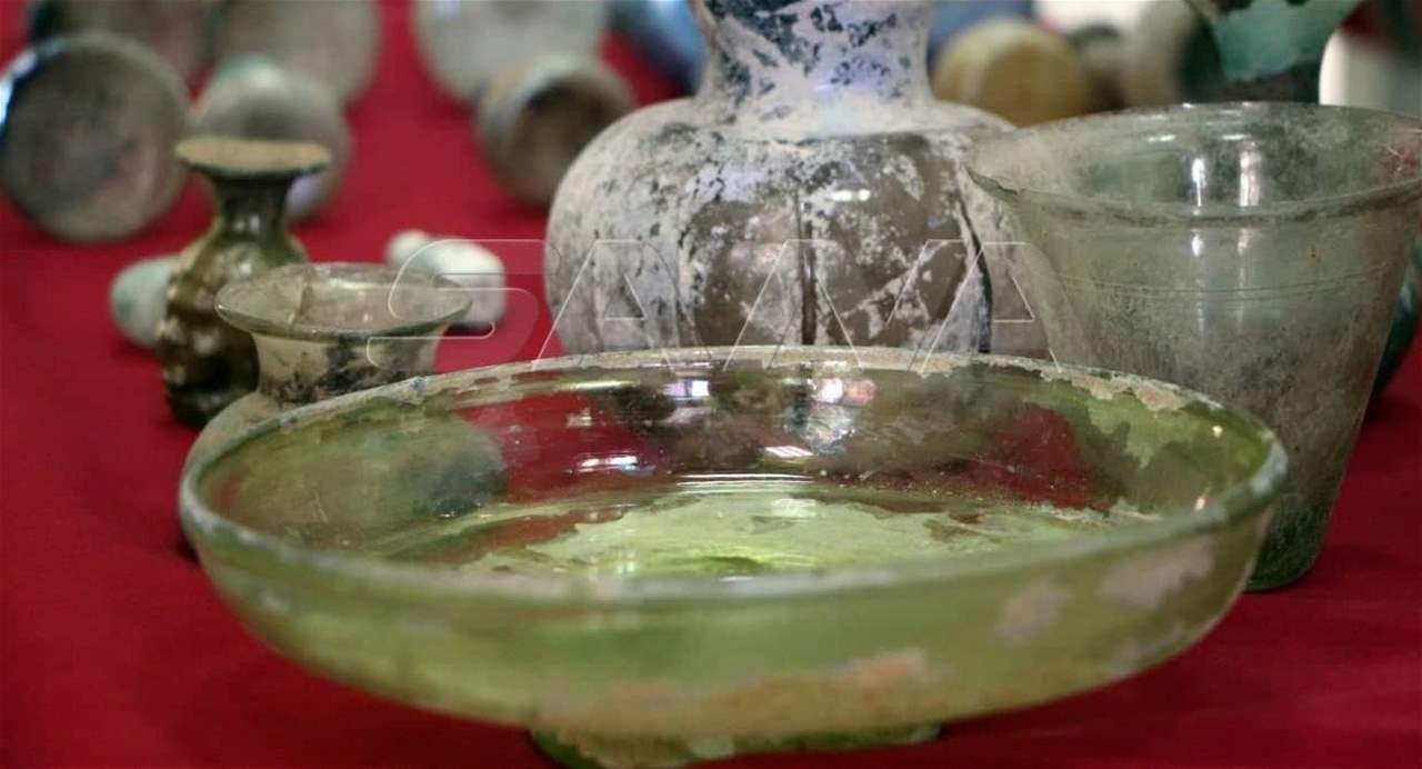 بالصور-  إحباط محاولة تهريب قطع أثرية إلى خارج سوريا