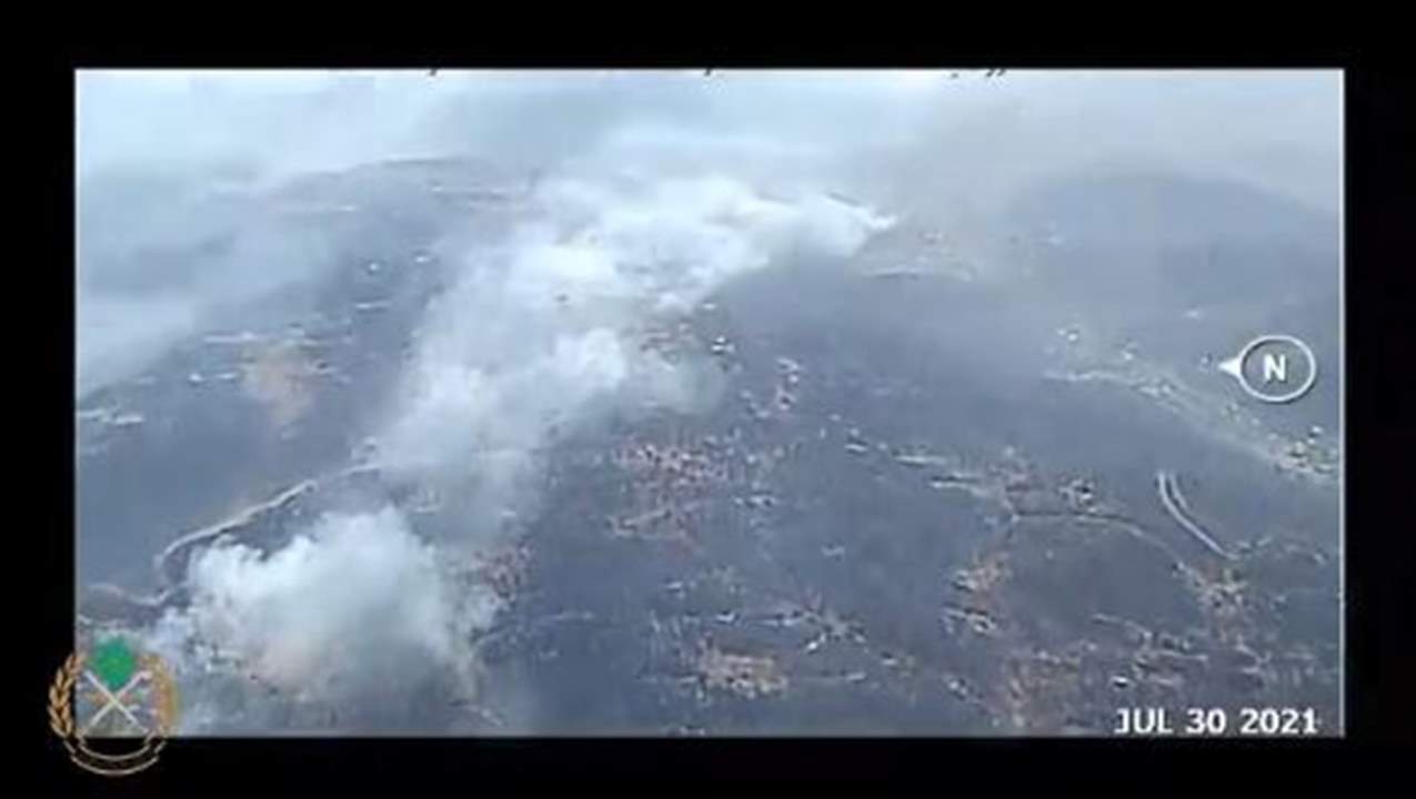 بالفيديو ـ الجيش اللبناني: عمليات اخماد الحرائق مستمرة في القبيات والقرى المجاورة