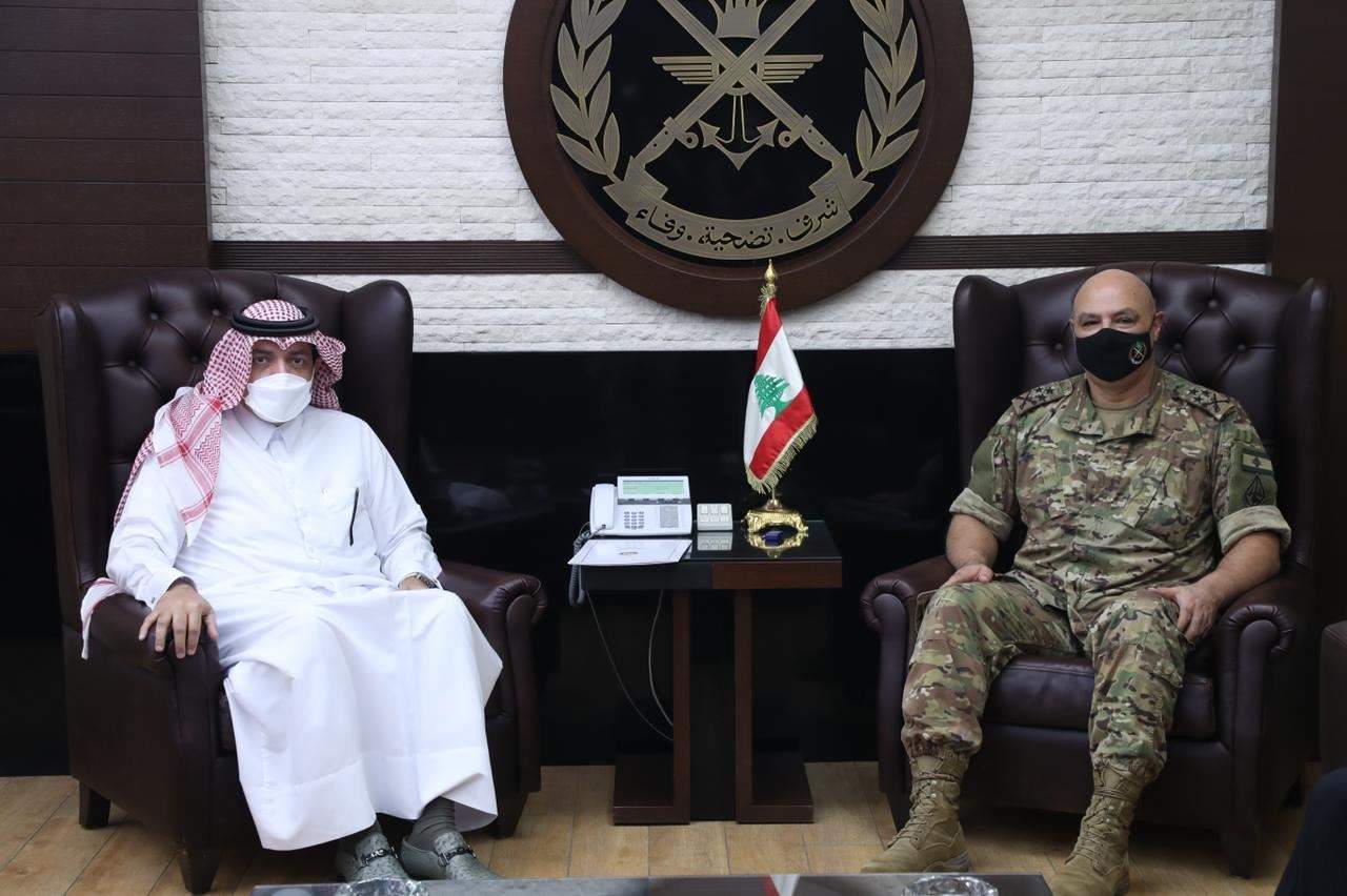 وصول الشحنة الثانية من المساعدات الغذائية القطرية إلى الجيش اللبناني 