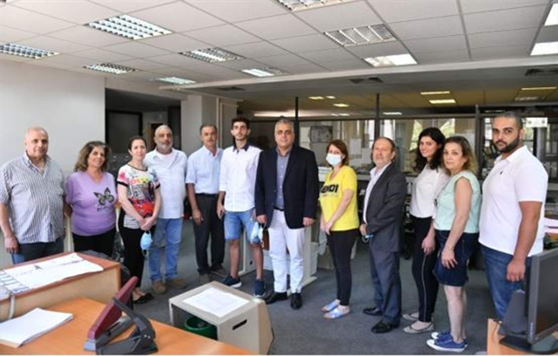 كركي تفقد مكتب الضمان والمستشفى الحكومي في جزّين