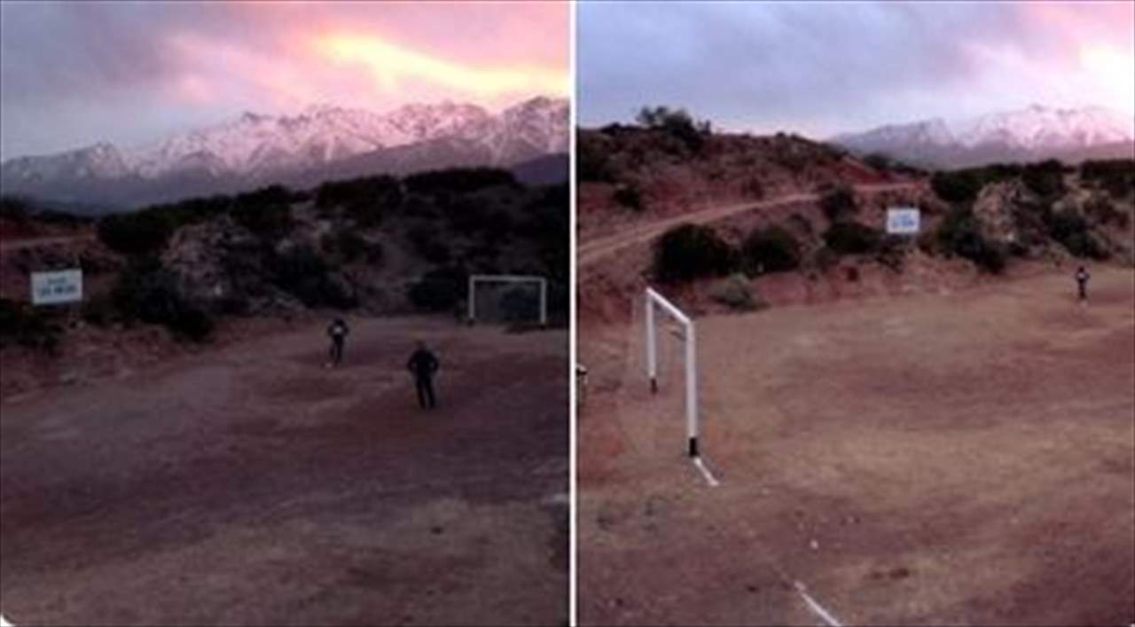 طاهٍ عجوز بنى ملعب ليو ميسي على قمة جبال الأنديز !!