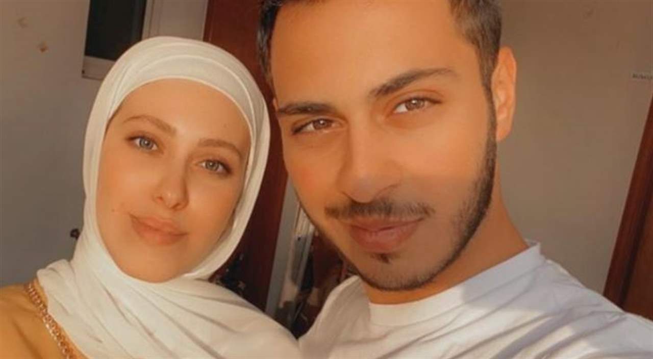 الوليد مقداد وزوجته نور في أحدث ظهور من شهر العسل